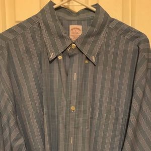 Navy plaid Long Sleeve shirt